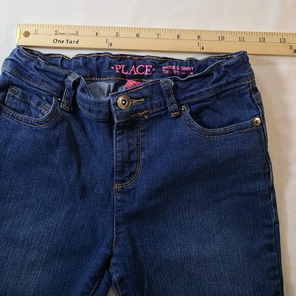 Children’s Place Super Skinny Jeans Size 10 Slim | Dark Wash Stretch Denim - Picture 6 of 7